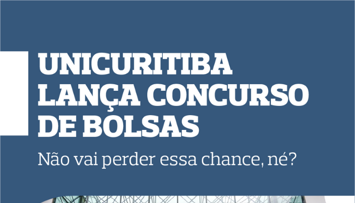 UniCuritiba lança concurso de bolsas para graduação