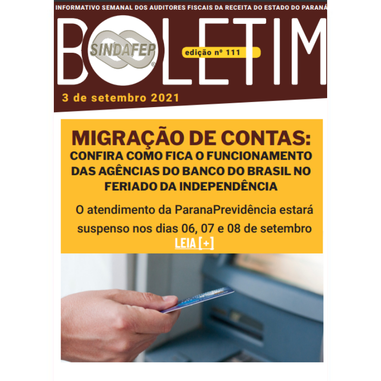 Boletim Informativo - Edição n° 111 - 03/09/2021 
