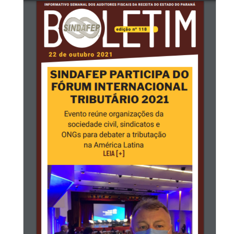 Boletim Informativo - Edição n° 118 - 22/10/2021