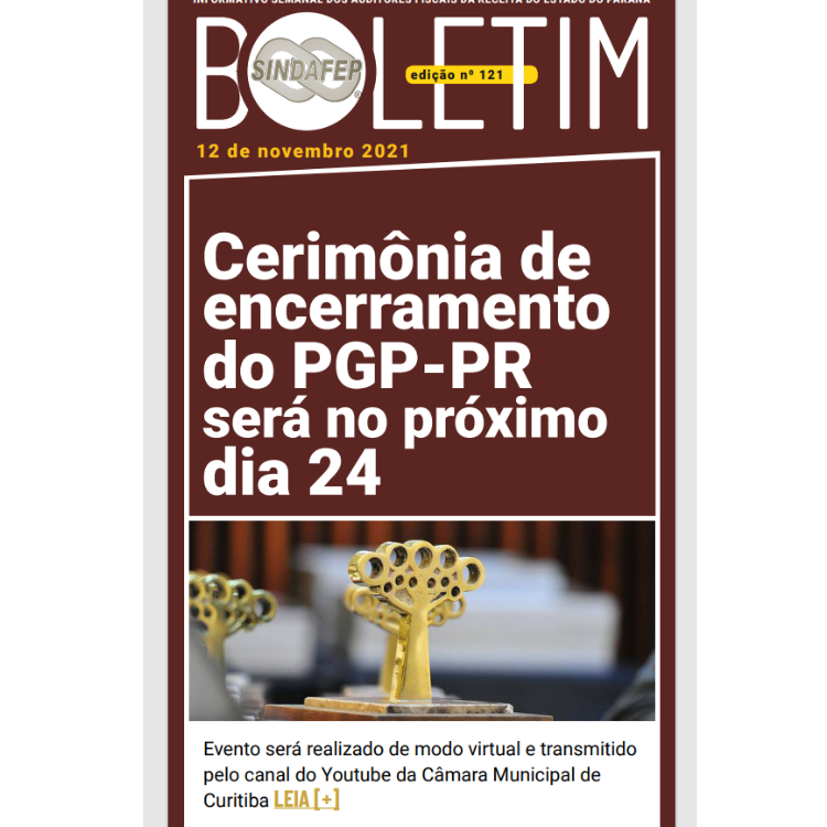 Boletim Informativo - Edição n° 121 - 12/11/2021 