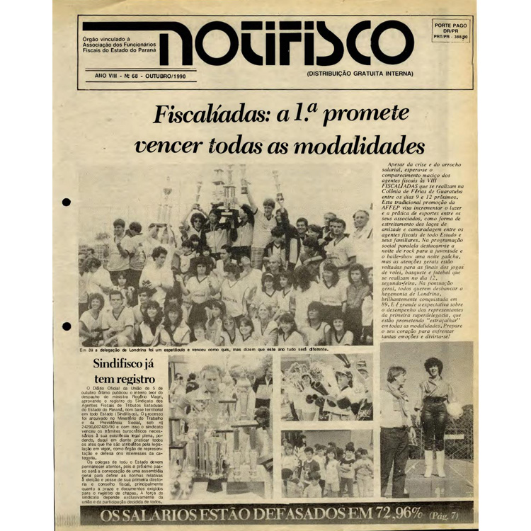 Notifisco - Edição n° 68 - Outubro/1990
