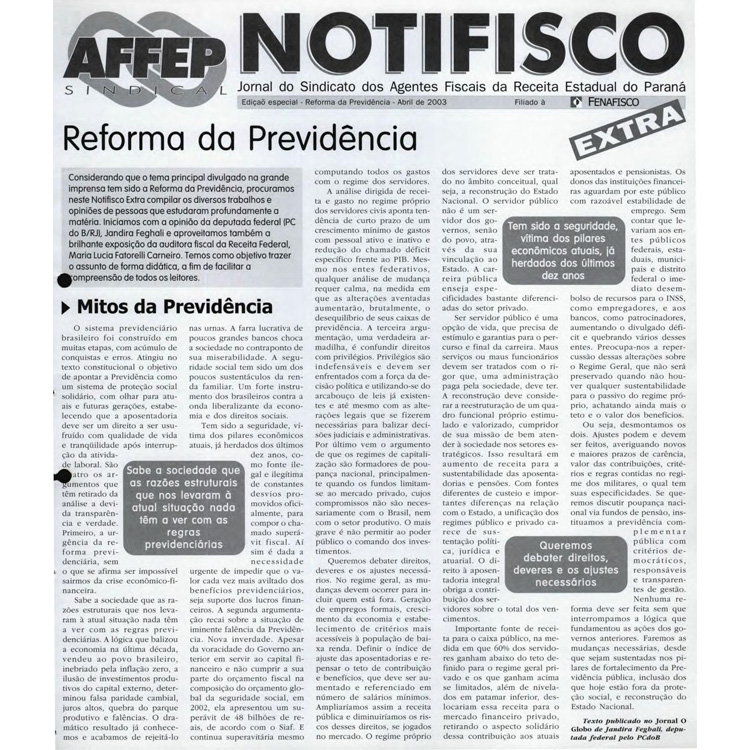 Notifisco - Edição Especial - Abril/2003