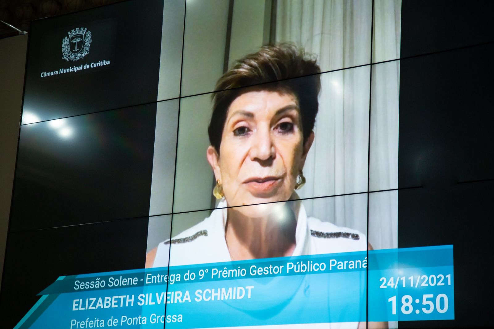 Elizabeth Silveira Schmidt, prefeita de Ponta Grossa │Fotografia: Rodrigo Fonseca/CMC