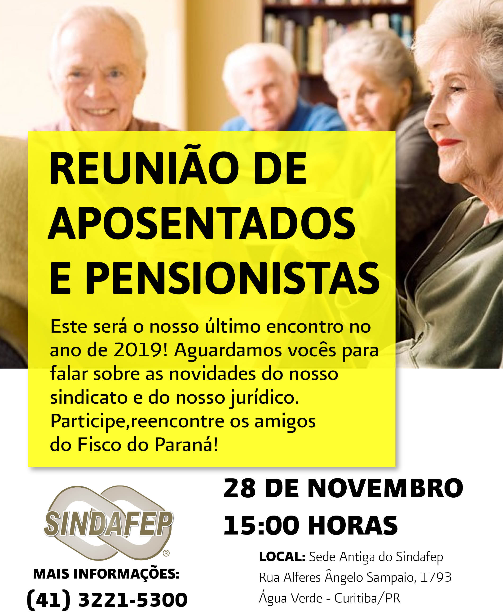 Reunião de Aposentados e Pensionistas Novembro/2019