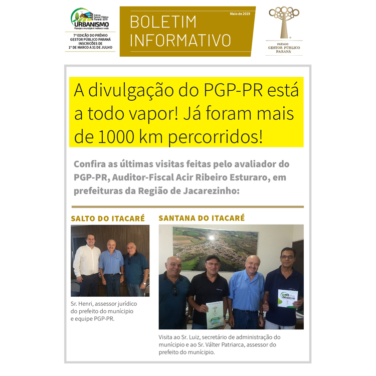 Prêmio Gestor Público Paraná - PGP-PR é divulgado para dezenas de autoridades e lideranças