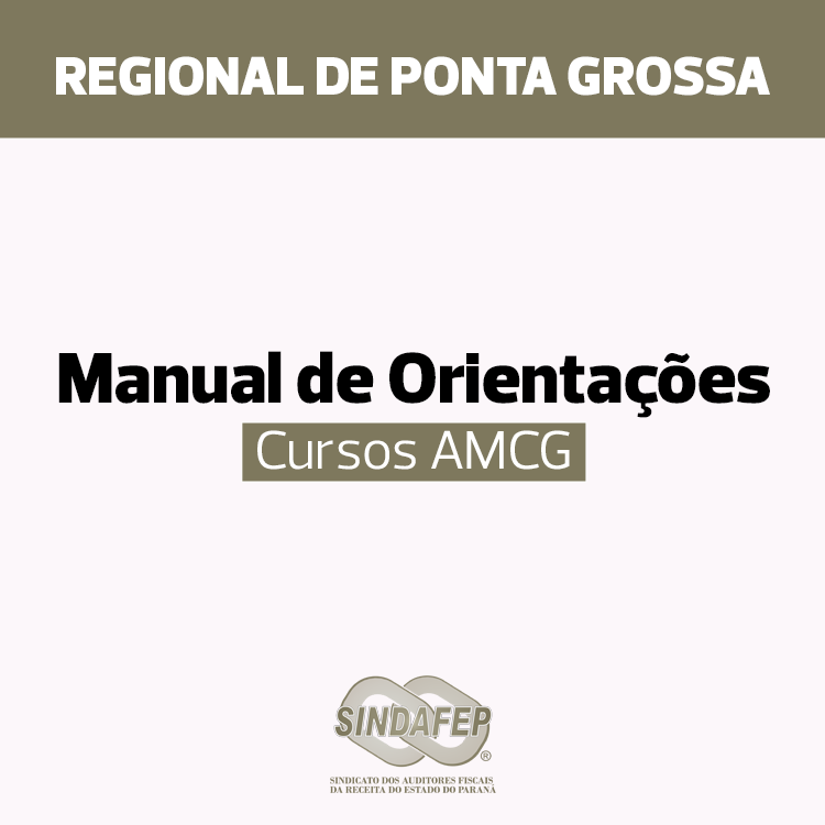Regionais - Manual de Orientações - Cursos AMCG