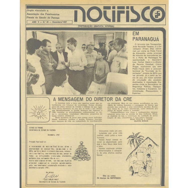 Notifisco - Edição n° 39 - Dezembro/1987