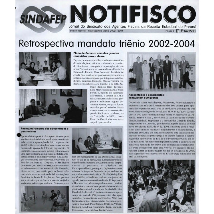 Notifisco - Edição Especial - Retrospectiva Triênio 2002/2004